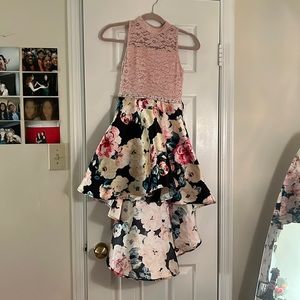 Kids floral formal dress